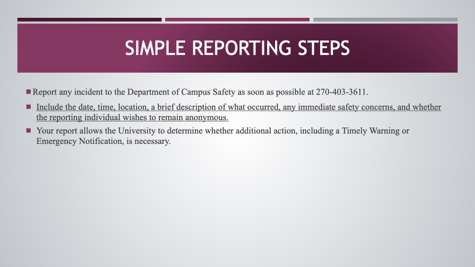 Campus Security Authoriy Training