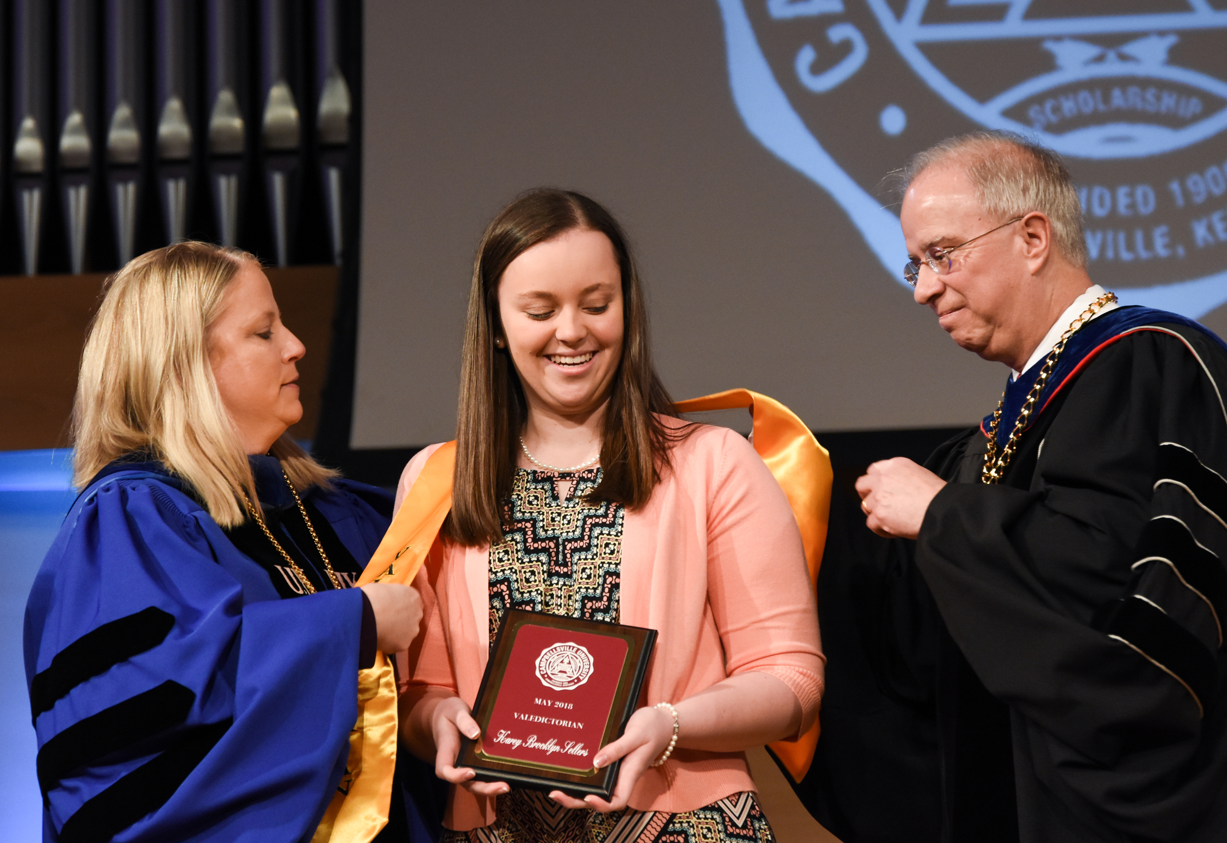     Karey Sellers, Liberty, Ky., is one of the co-valedictorians of the Campbellsville University graduating class who was honored at Honors and Awards Day. (Campbellsville University Photo by Joshua Williams) 