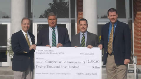 CU Receives $12,500 Gift from Taylor County Bank