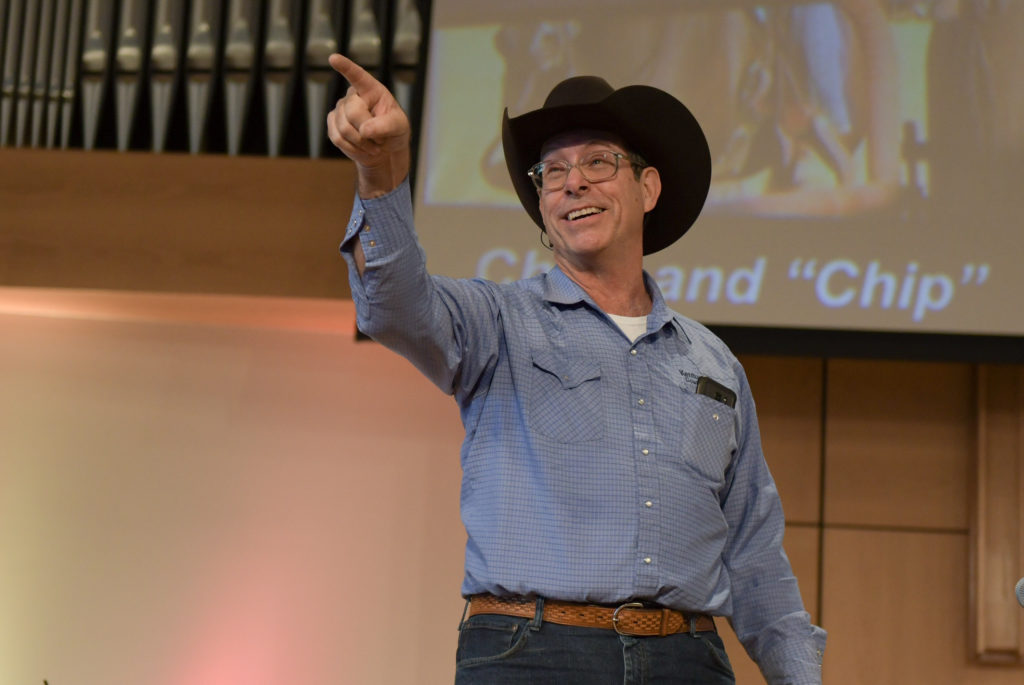 Cowboy Church pastor, Chris Clarke, speaks at Campbellsville University’s chapel