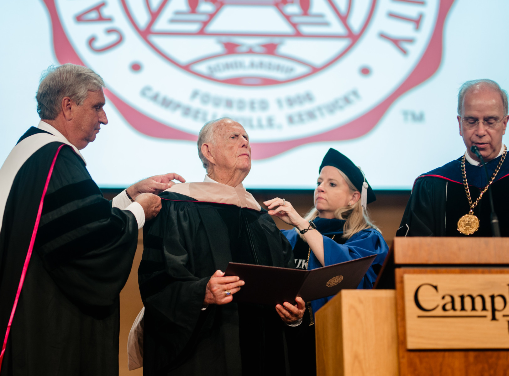 Elizabethtown resident, Roy Rich, receives honorary doctorate at Campbellsville University commencement