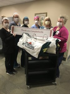 Campbellsville University School of Nursing/Wiley Enrollment Services provide meals to nursing staff in Harrodsburg and Stanford