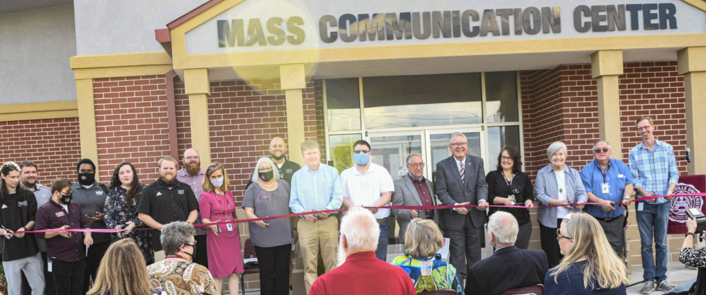 New Mass Communication Center dedicated with ribbon cutting