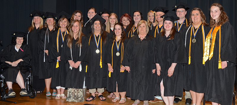 There were students from the main campus of Campbellsville University, CU's Louisville Education Center, and CU's Larry and Beverly Noe Somerset Education Center who graduated with a bachelor's degree in social work.