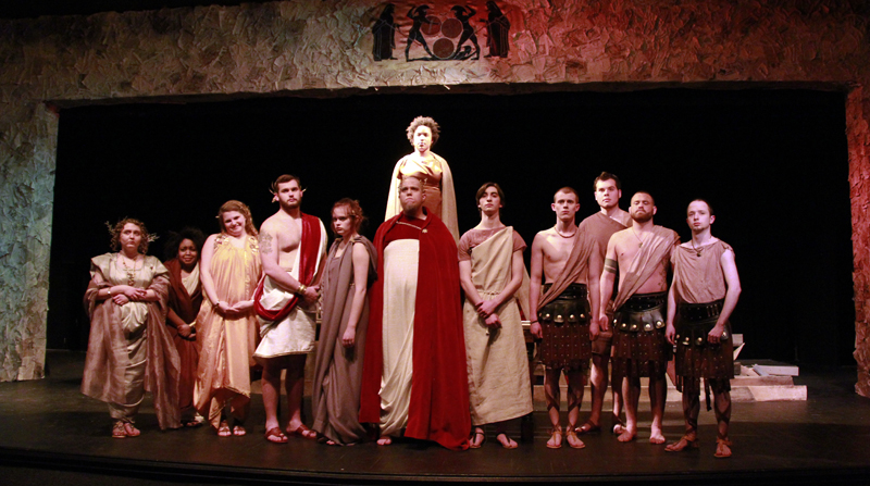 "Antigone" by Sophocles will be performed Feb. 20, 21 and 22, all at 7 p.m., and Feb. 23 at 2:30 p.m. at Campbellsville University in the Russ Mobley Theater.. (Campbellsville University Photos by Rachel DeCoursey)