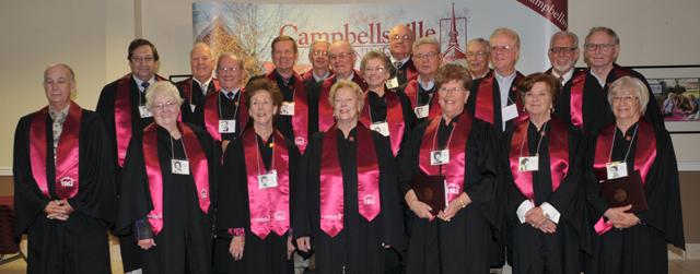 The Class of 1962 was honored last year at Homecoming. This year, at a convocation at 10 a.m.  Friday, Oct. 4, the Class of 1963 will be recognized. (Campbellsville University Photo by Linda Waggener)