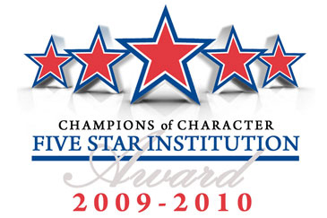 Campbellsville University was recently named as an NAIA Five Star Champions of Character Institution.