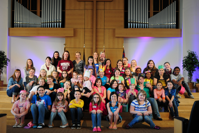Seventy-one young girls from the Campbellsville community participated in a recent Girls Day Out at Campbellsville University led by the Baptist Campus Ministry. (Campbellsville University Photo by Rebekah Southwood)