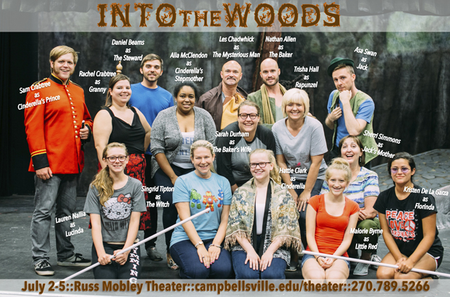 "Into the Woods" will be presented July 2-5 at Russ Mobley Theater. 