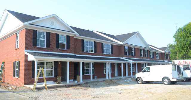 The new Men's Residence Village, with 48 beds, is set to open in fall with energy saving features. (Campbellsville University Photo by Christina Kern)