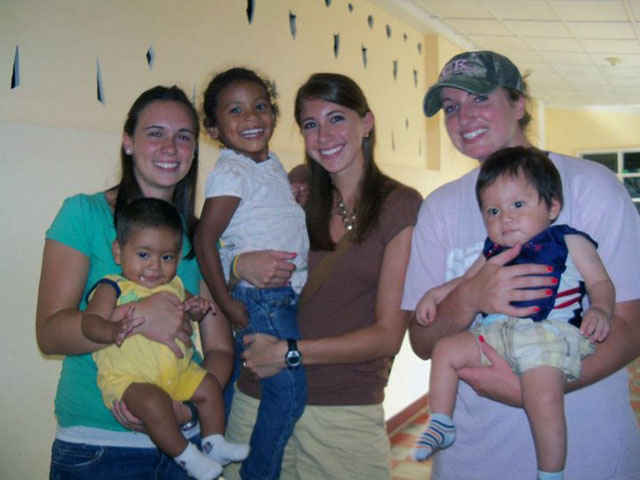 Campbellsville University students spent their summer on a long-term mission trip to Nicaragua, serving in an orphanage. From left are: Amaris Vest, a sophomore from Muskegon, Mich.; Jordan Cornett, a senior from Lexington, Ky.; and Kristi Ensminger, a 2010 graduate of CU from Kingston Springs, Tenn.