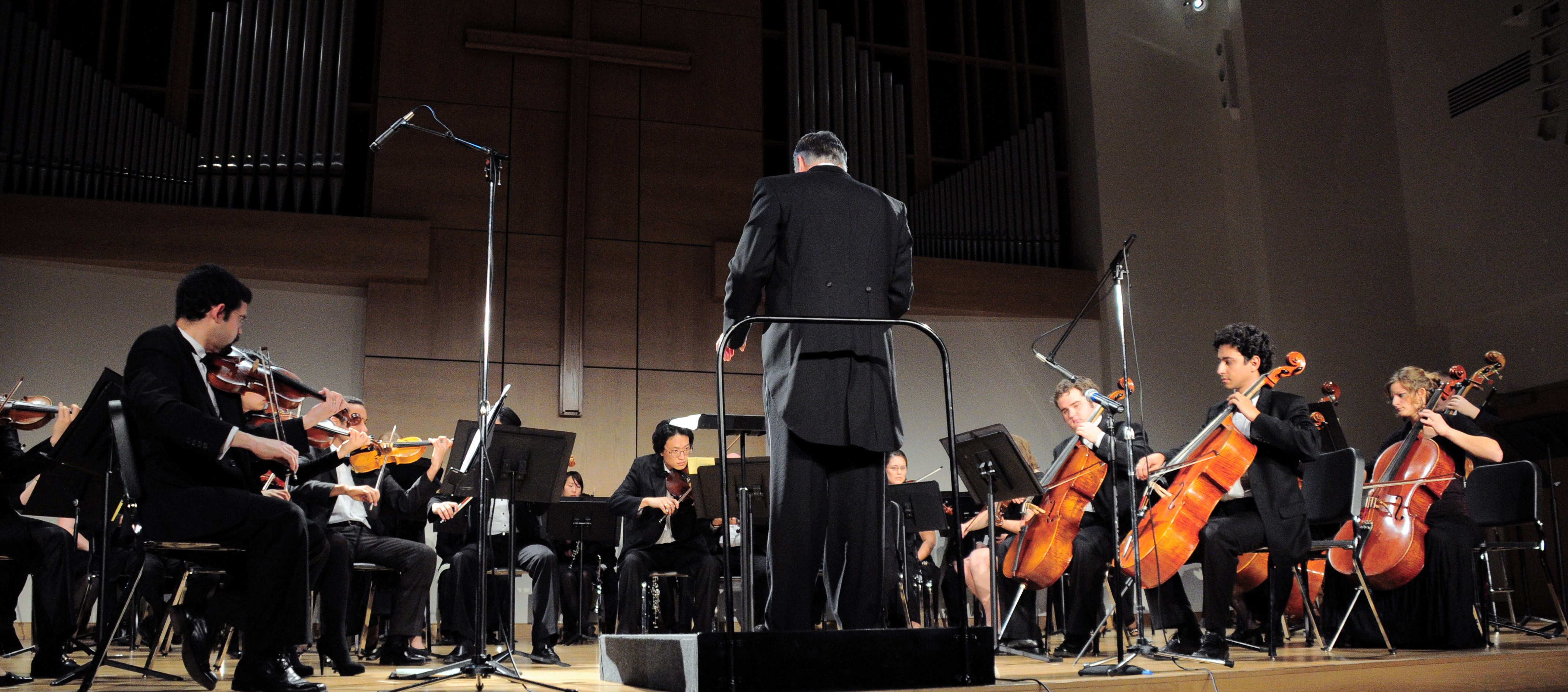 Campbellsville University's Orchestra performs at a recent concert under the direction of Dr. J. Robert Gaddis. (Campbellsville University photo by André Tomaz)