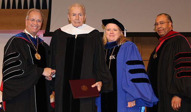 Russ Mobley receives honorary doctorate
