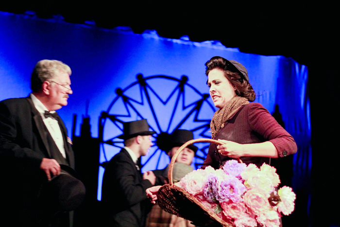 Kelli Stanfield performing as Eliza Doolittle during the My Fair Lady play.