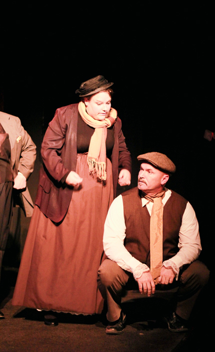 Performing as Jaime and Doolittle are Sarah Durham (left) and Les Chadwick.