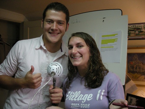 Campbellsville University's Student Government Association (SGA) President, Christina Miller, is interviewed by Daniel Wiechart on the newest CU Voices podcast. Both students are from Danville, Ky., graduates of Boyle County High School. Christina is a senior who will graduate from CU in May. She is a student news writer and Daniel, a freshman, is a student marketing assistant in the Office of University Communications.