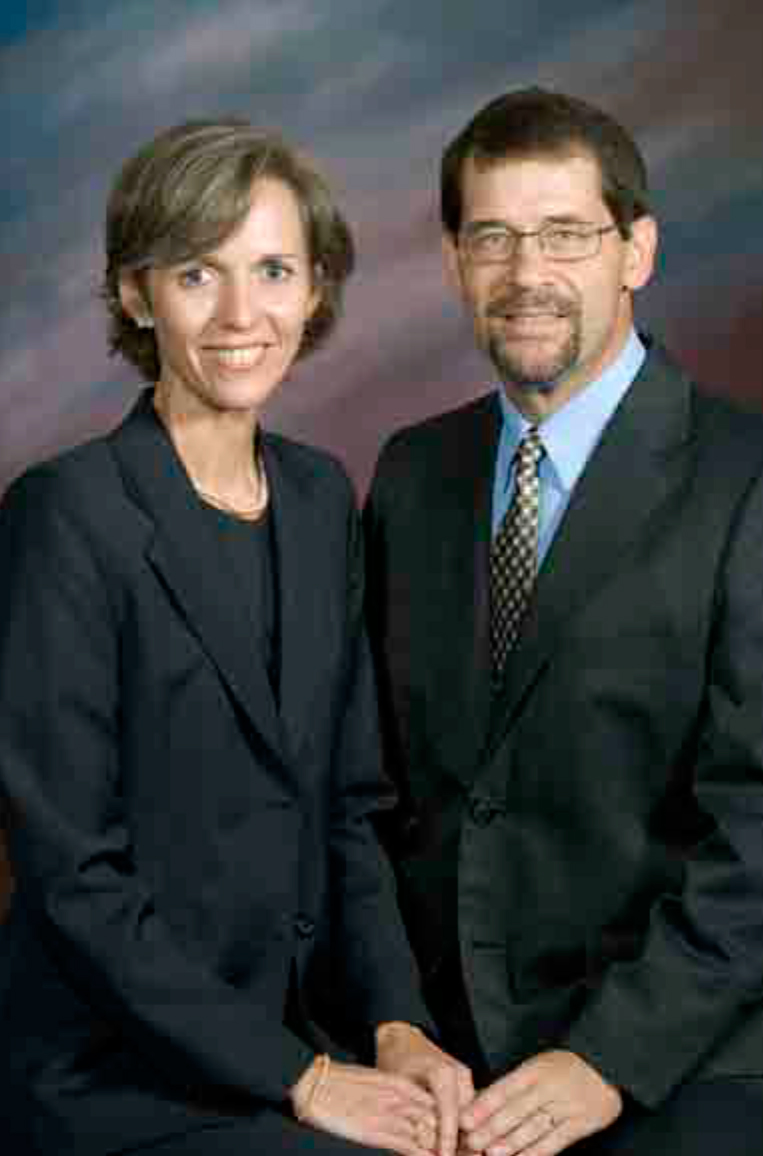 Jeff Palmer, right, with his wife, Regina.