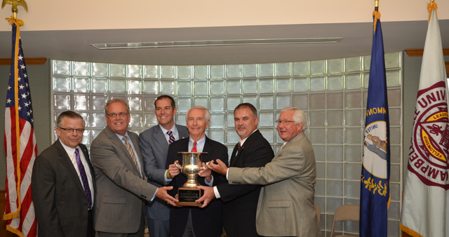 The Dignitaries at the event with Ky. Gov. Steve Beshear and holding the Governor’s Cup for economic development