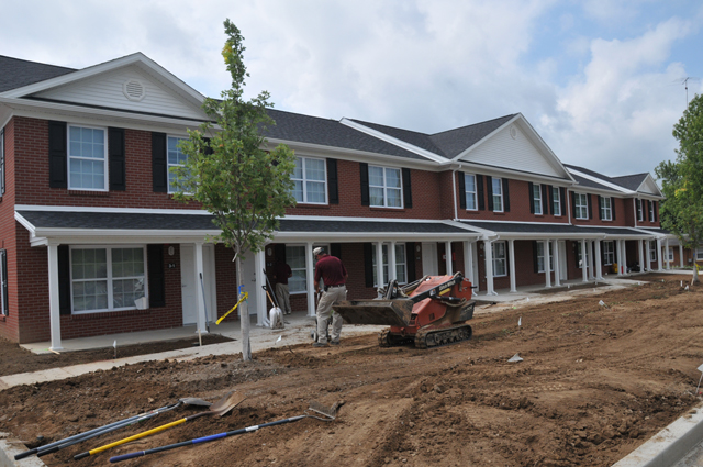A third building has been added this year to the Men's Residence Village. The new building will be home to 48 male students. The first two buildings were completed in 2010. (Campbellsville University Photo by Christina L. Kern)