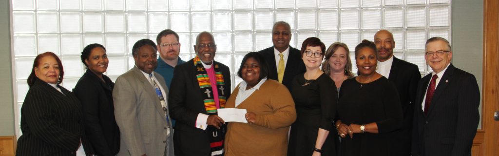 Bishop Marvin Frank Thomas Sr. donates to Campbellsville University.