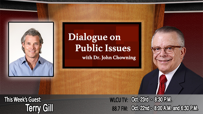 Campbellsville University’s Dr. John Chowning, executive assistant to the president of Campbellsville University for government, community and constituent relations, interviews, Dr. Terry Gill, secretary of the Kentucky Cabinet of Economic Development, for his “Dialogue on Public Issues” show. The show will air the following times: on WLCU-TV, Campbellsville University’s cable channel 10 and digital channel 23.1, Monday, Oct. 23 at 8:30 p.m. and Sunday, Oct. 22 at 8 a.m. and 6:30 p.m. on 88.7 The Tiger radio.