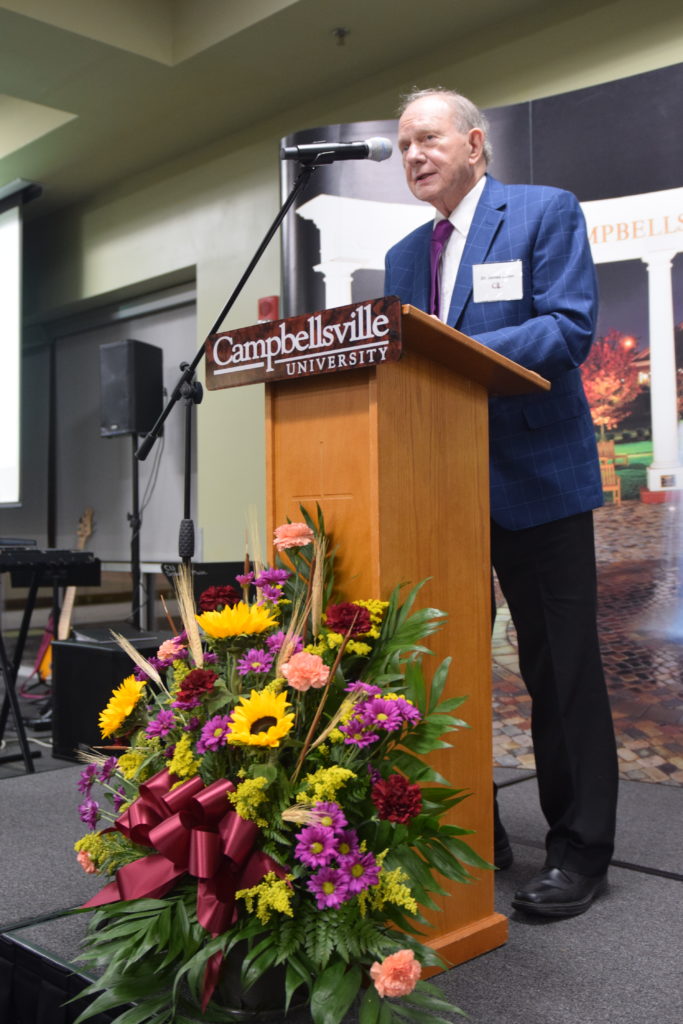 Dr. James Jones was the featured speaker at Campbellsville University’s 38th annual President’s Club dinner.