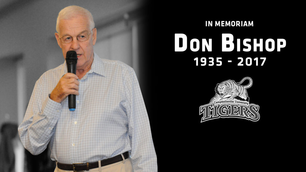Don Bishop, former director at athletics at Campbellsville University, dies Dec. 27. 