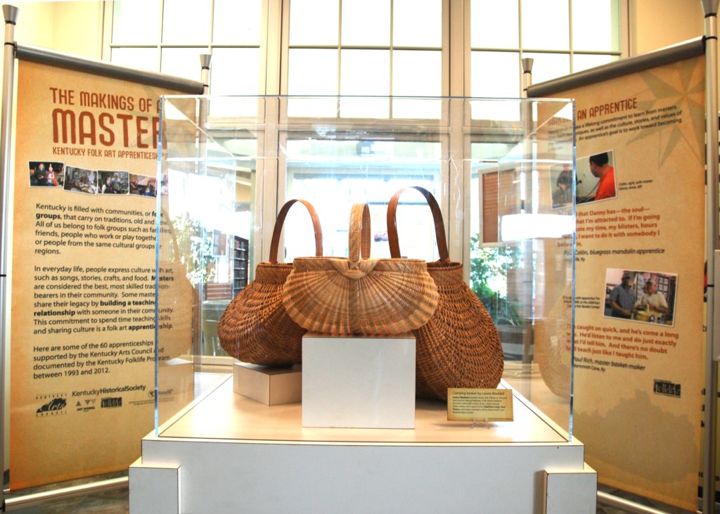 These hildress and hester baskets will be on display in the exhibit.